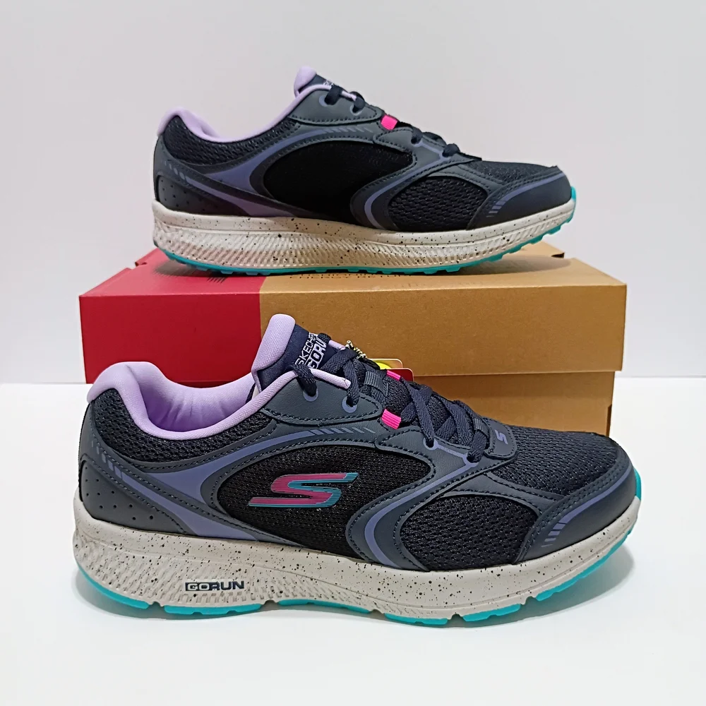 Skechers Go Run Consistent Vivid Horizon Lavender Training Sneakers - Picture 1 of 13